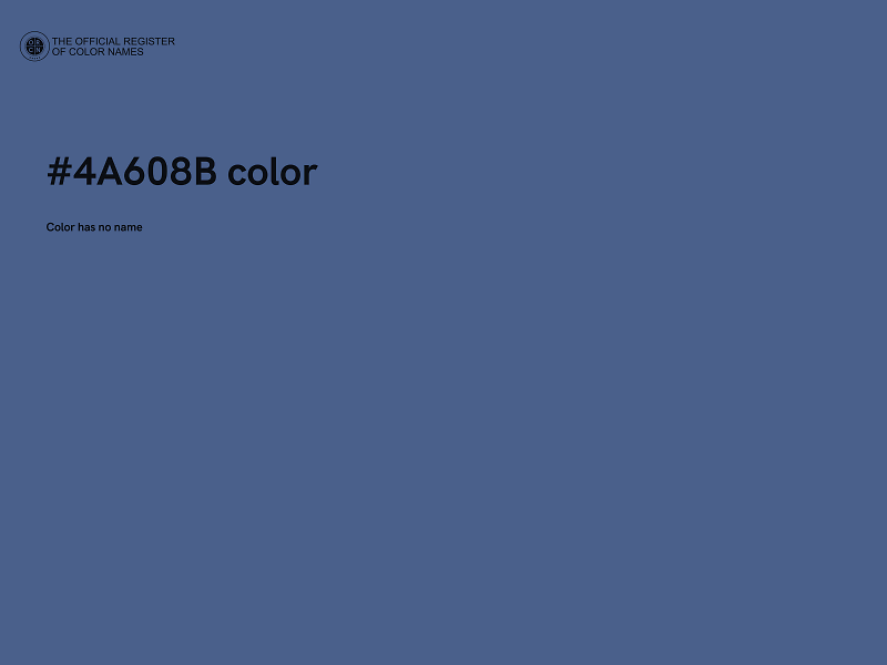 #4A608B color image