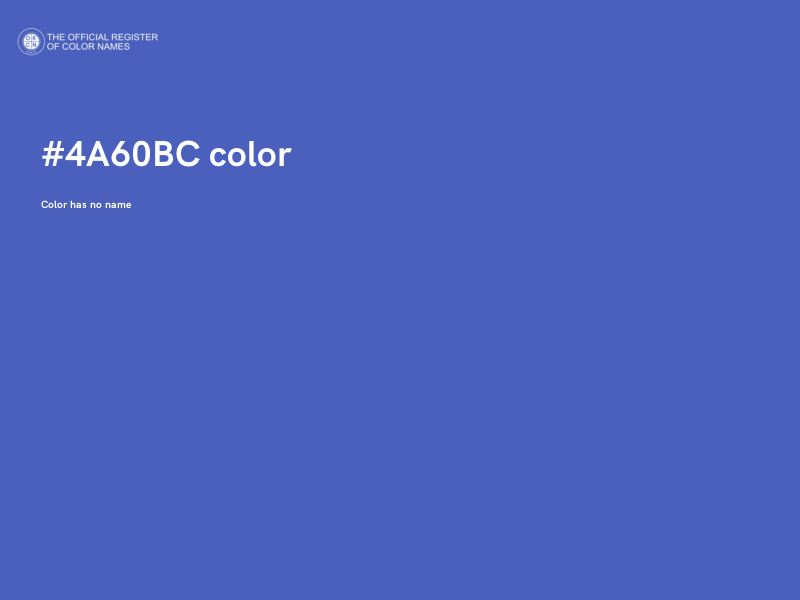 #4A60BC color image