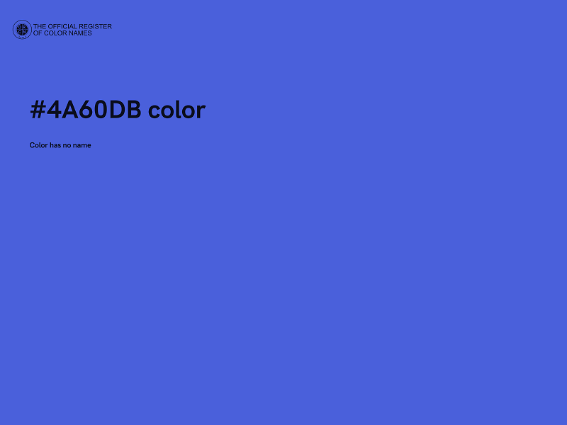 #4A60DB color image
