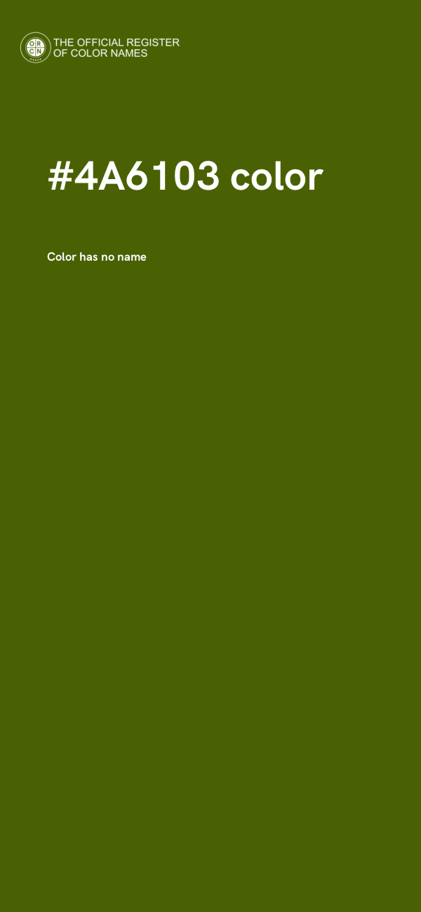 #4A6103 color image