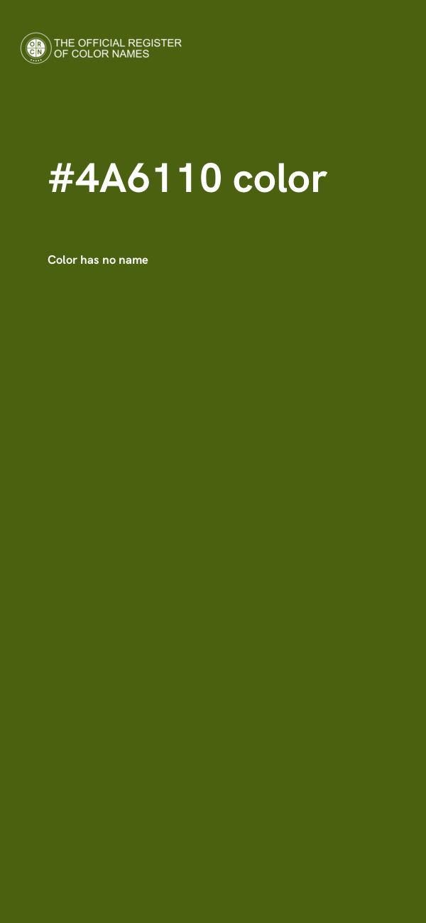 #4A6110 color image