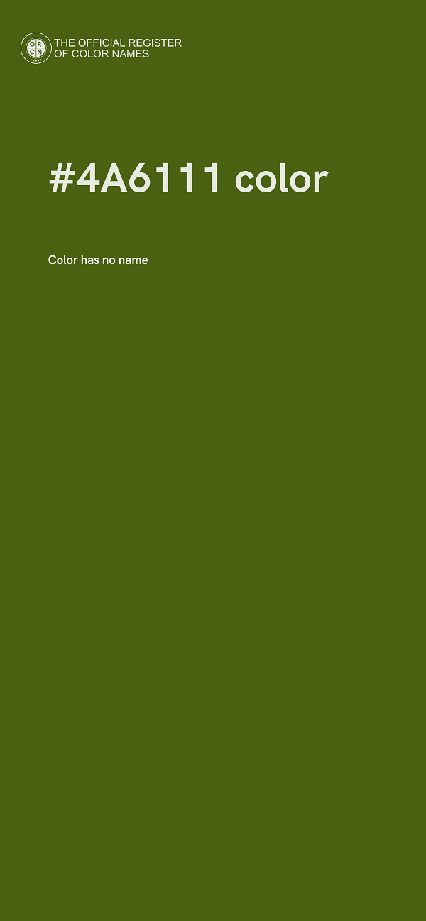 #4A6111 color image
