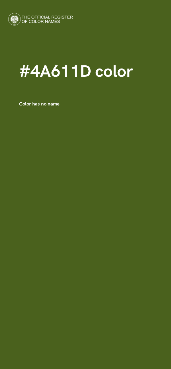 #4A611D color image