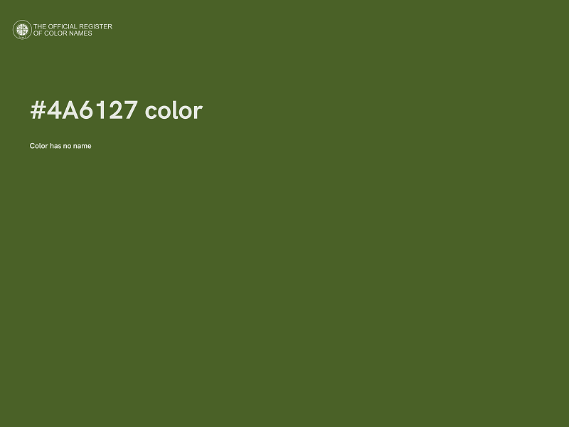 #4A6127 color image
