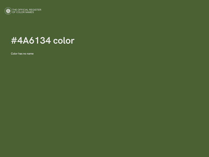 #4A6134 color image