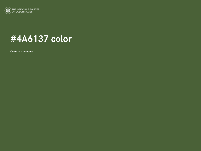 #4A6137 color image
