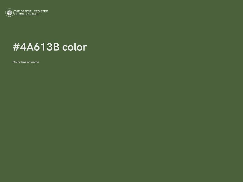 #4A613B color image