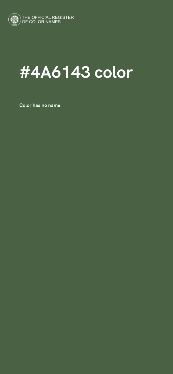 #4A6143 color image