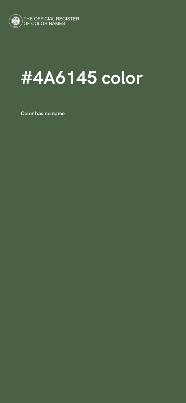 #4A6145 color image