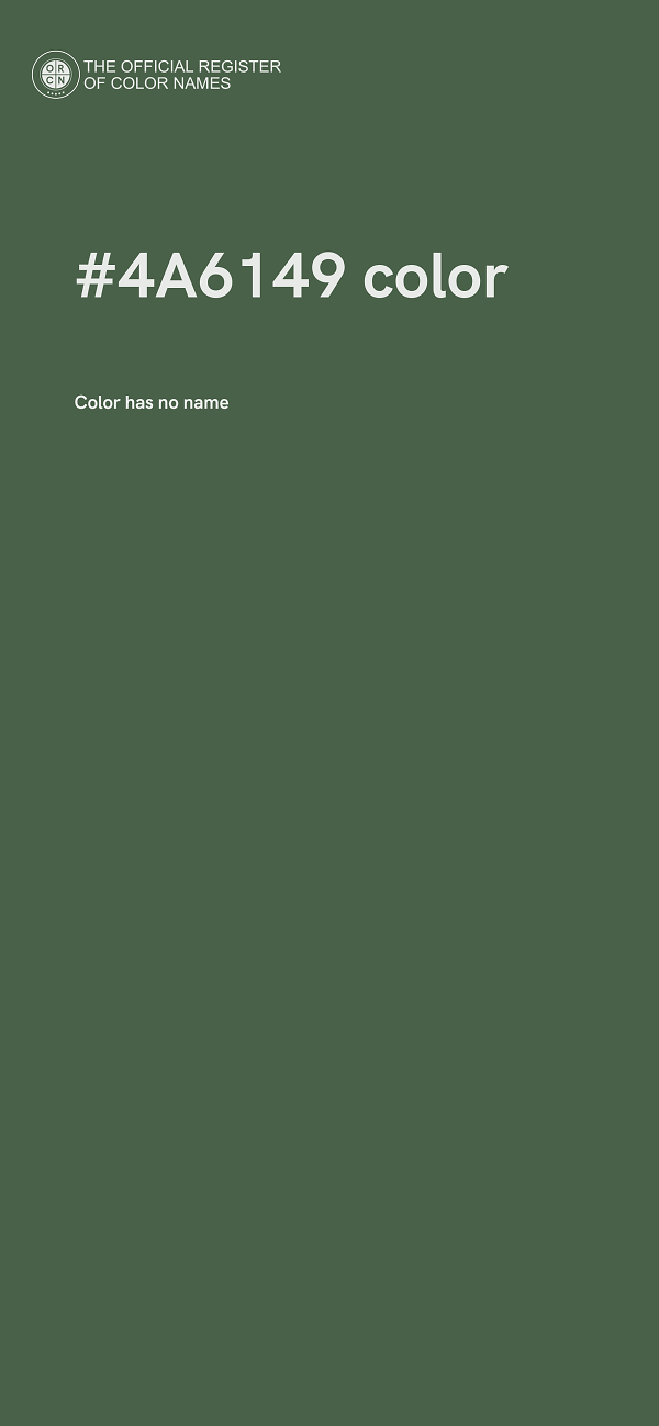 #4A6149 color image