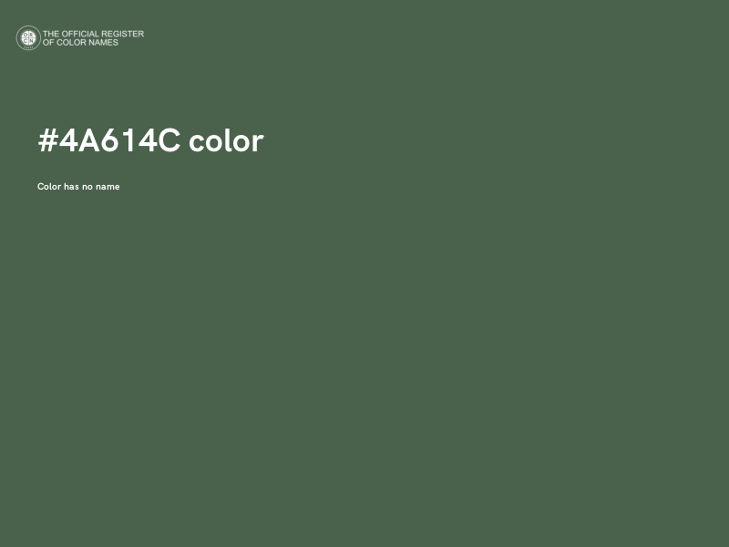 #4A614C color image