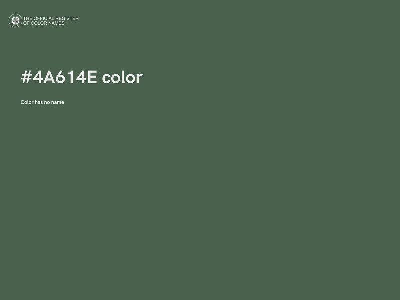 #4A614E color image