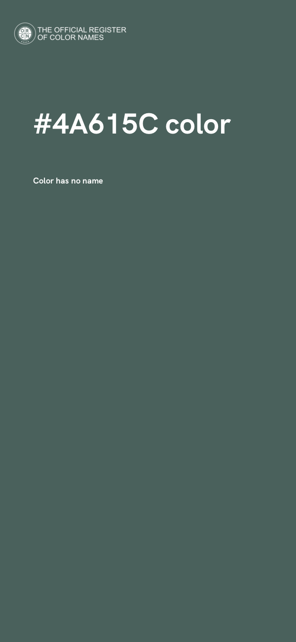 #4A615C color image