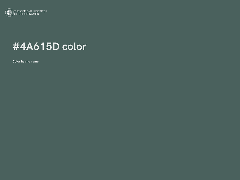 #4A615D color image