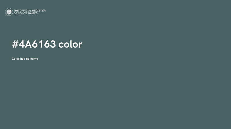 #4A6163 color image