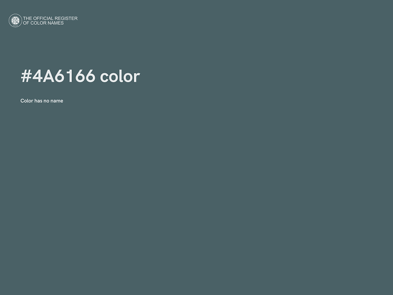 #4A6166 color image