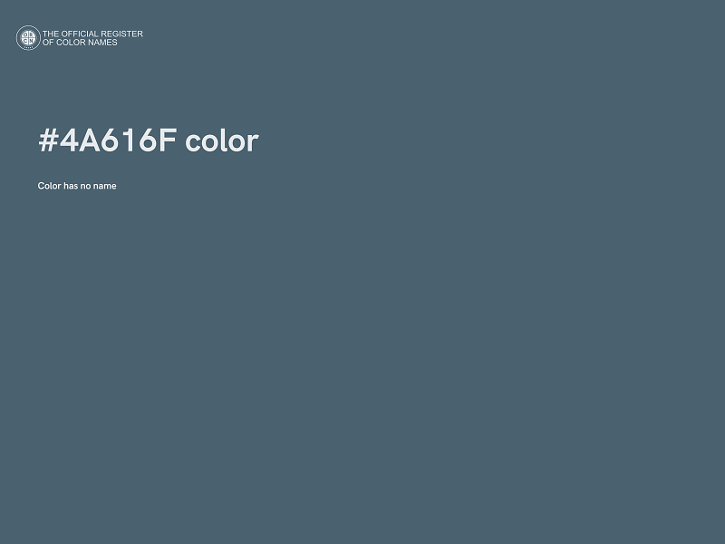#4A616F color image