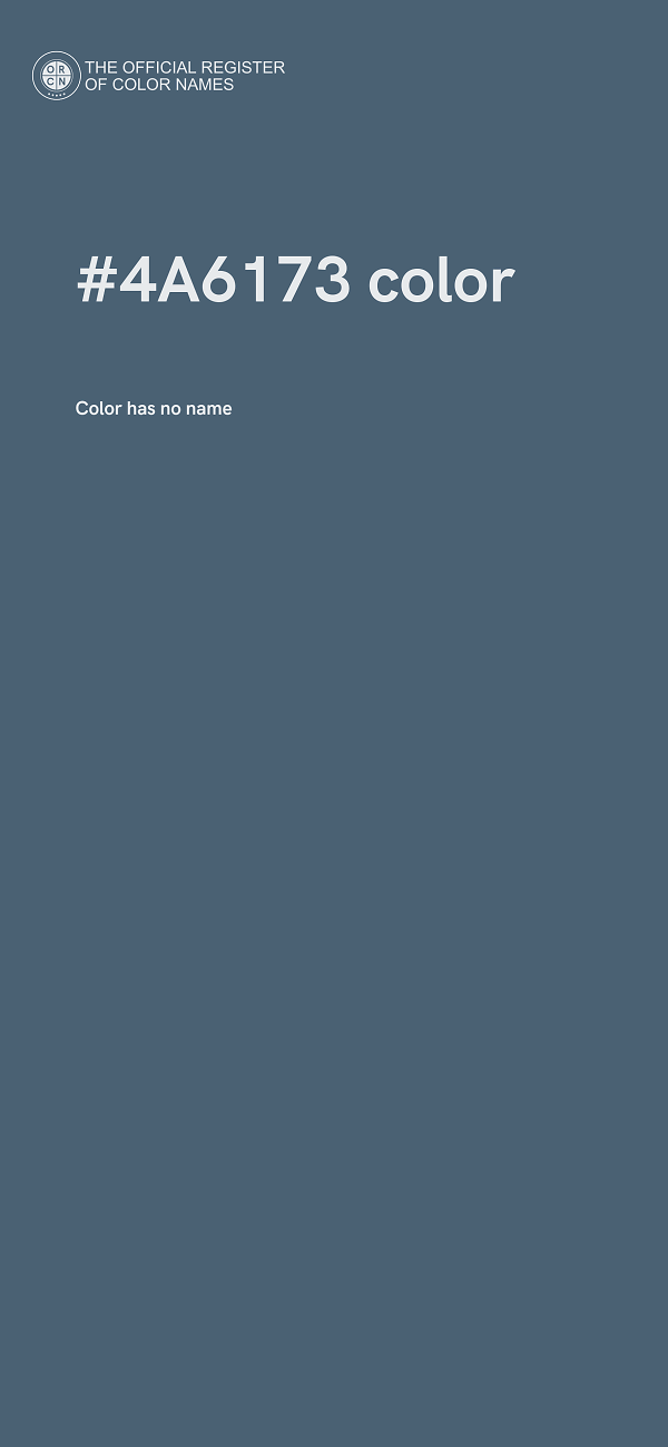 #4A6173 color image