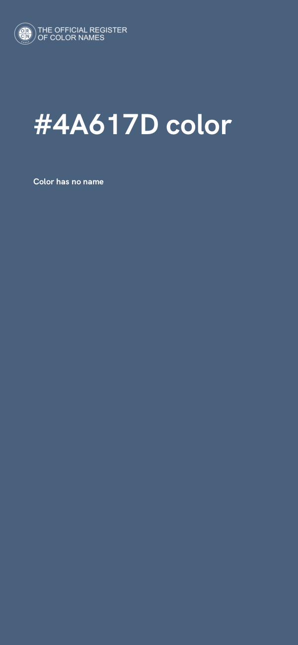 #4A617D color image