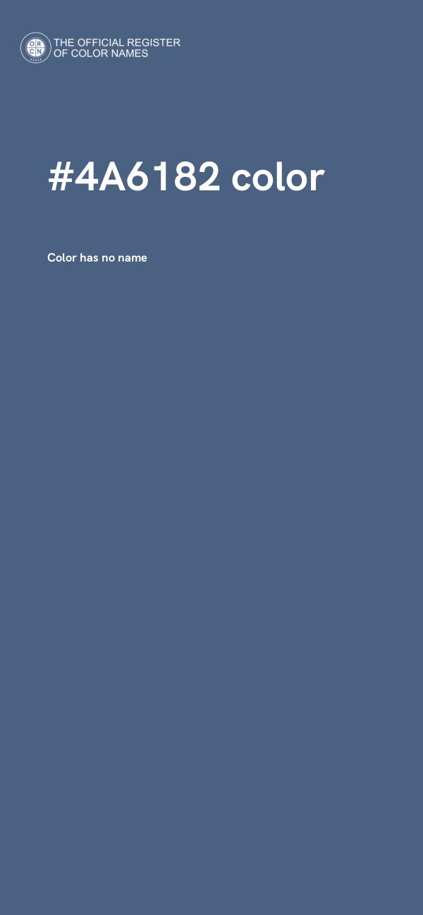#4A6182 color image