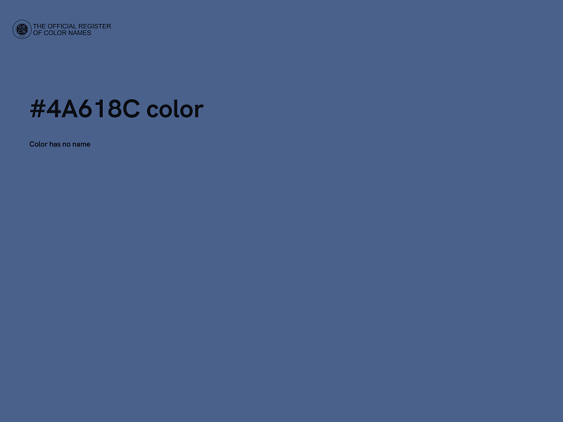 #4A618C color image