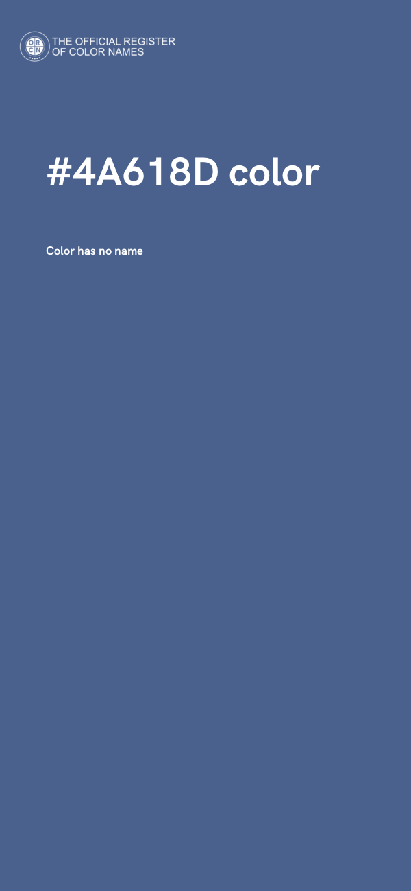 #4A618D color image