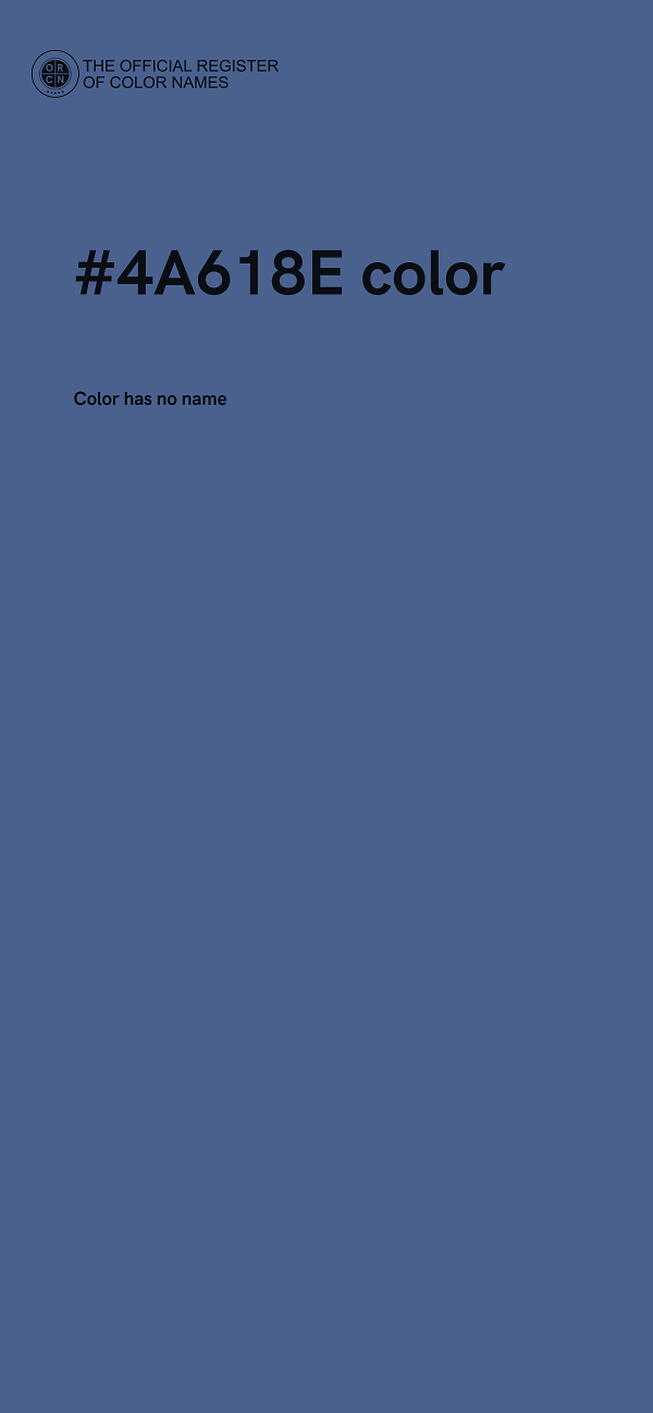 #4A618E color image