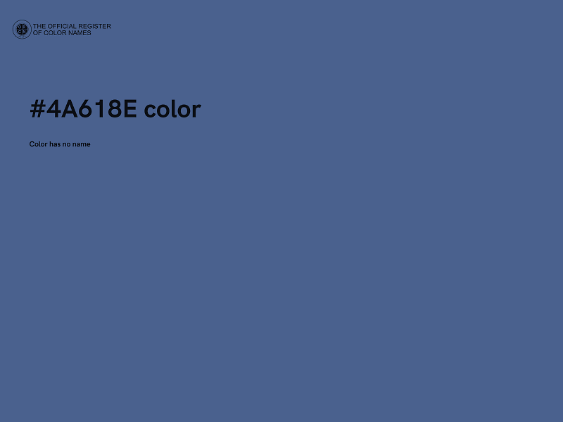 #4A618E color image
