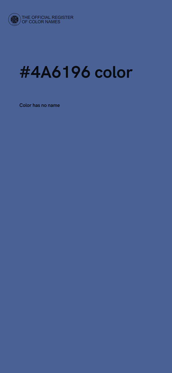 #4A6196 color image