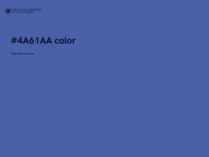 #4A61AA color image