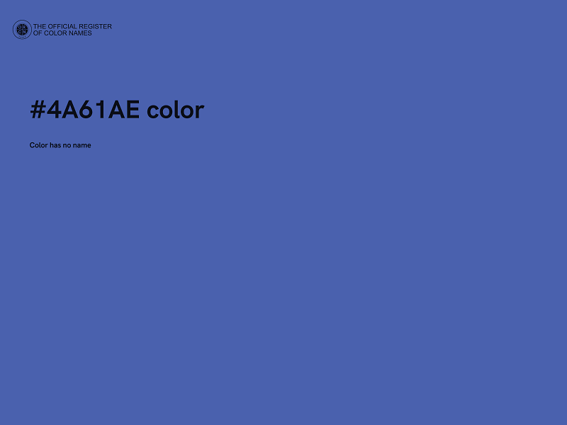 #4A61AE color image