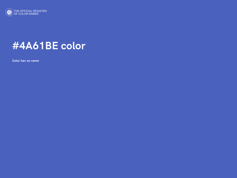 #4A61BE color image