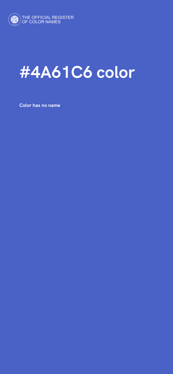 #4A61C6 color image