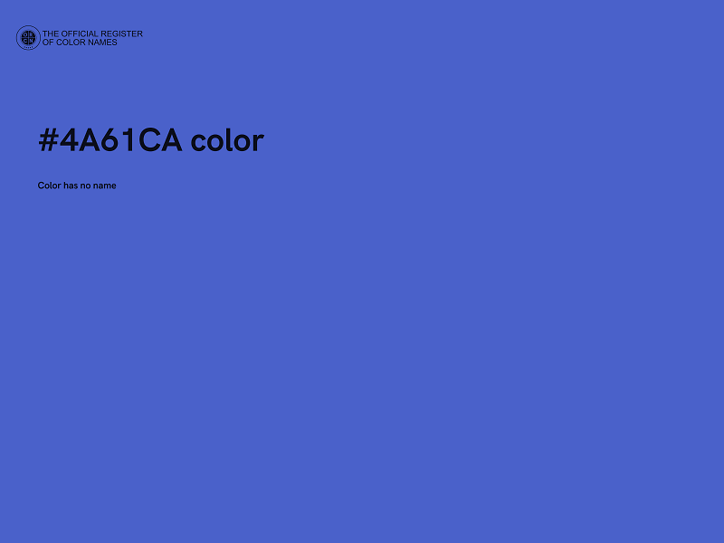 #4A61CA color image