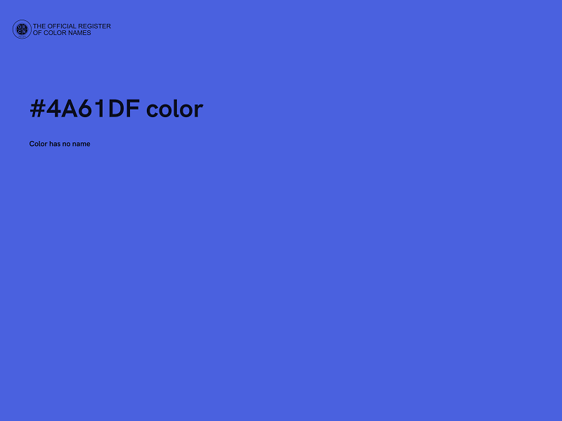 #4A61DF color image