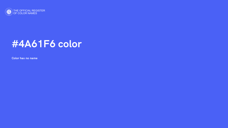 #4A61F6 color image