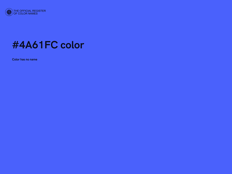 #4A61FC color image