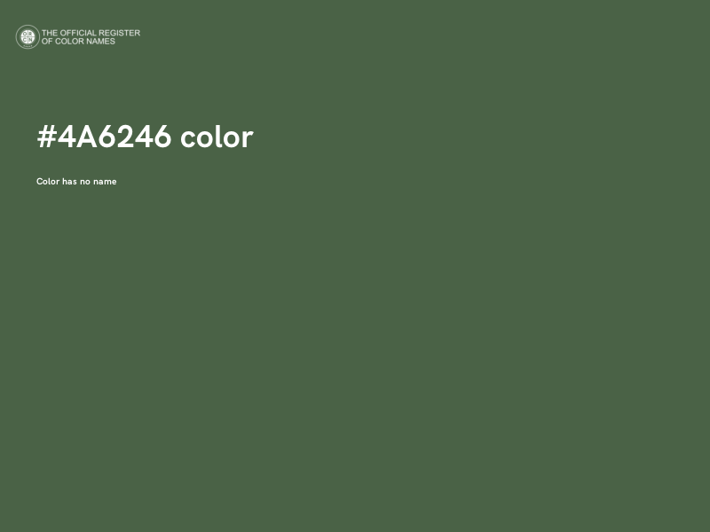 #4A6246 color image