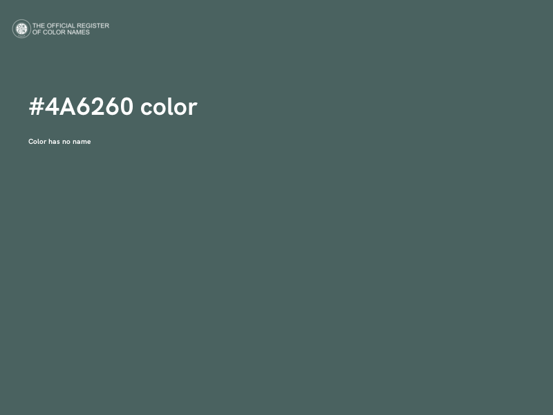 #4A6260 color image