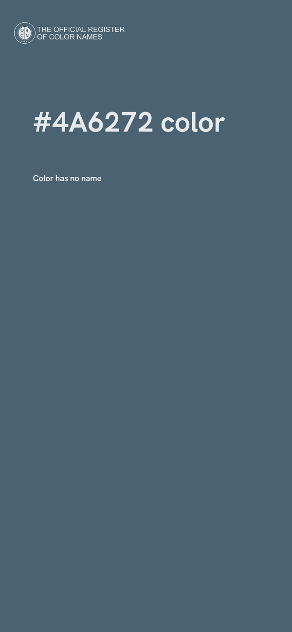 #4A6272 color image