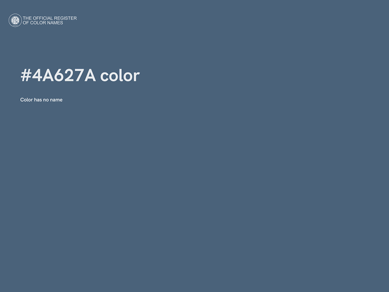 #4A627A color image