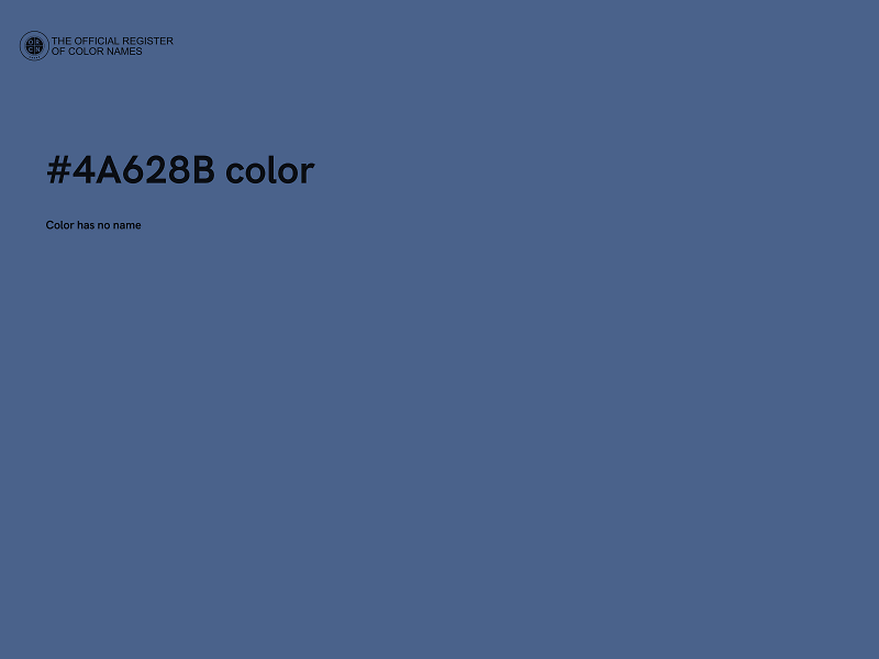 #4A628B color image
