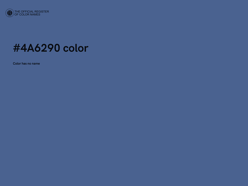 #4A6290 color image