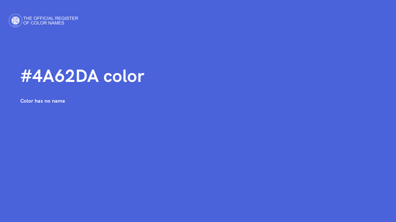 #4A62DA color image