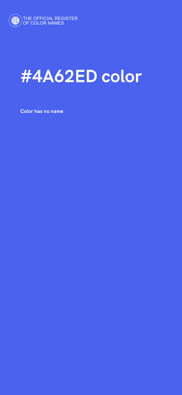 #4A62ED color image