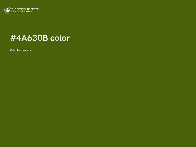 #4A630B color image