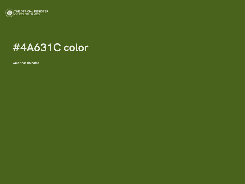 #4A631C color image