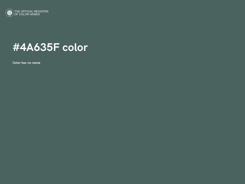 #4A635F color image