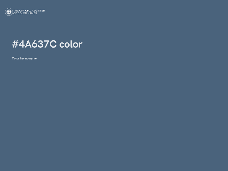 #4A637C color image