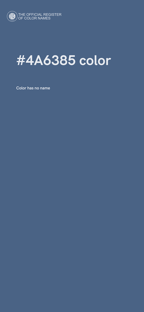 #4A6385 color image